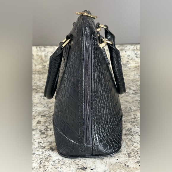 Giani Bernini Croc Embossed Faux Leather Saffiano Dome Satchel Purse - Picture 6 of 14